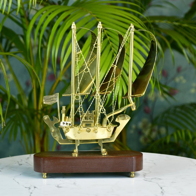 Sowpeace Brass Ship Decor – view 2