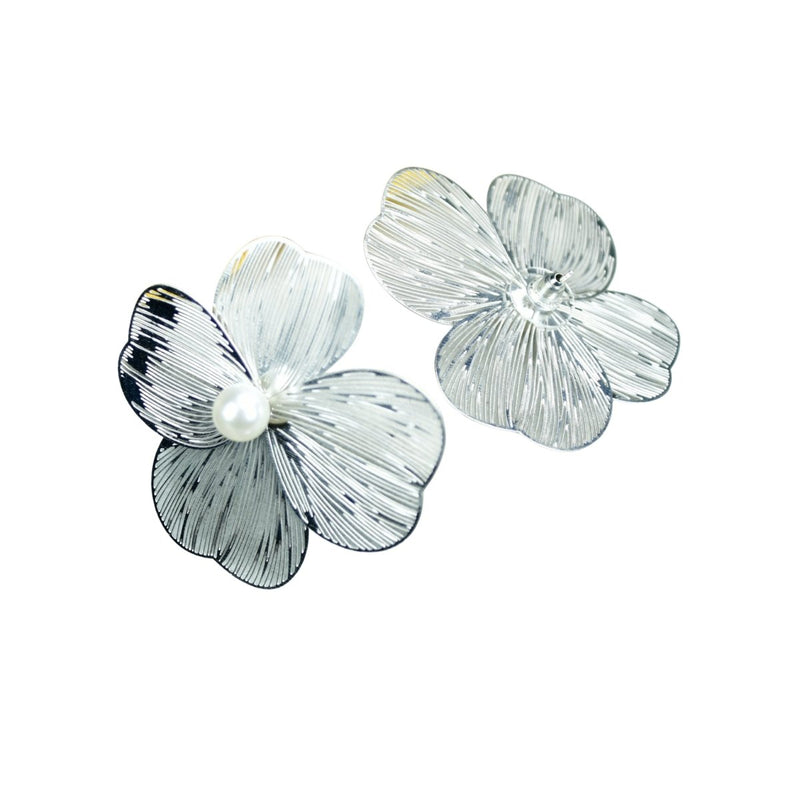 Sowpeace Centre Bead Flower Gold Stainless Steel Earrings | Elegant One‑Size Lightweight Jewelry for Women & Daily Wear – view 6