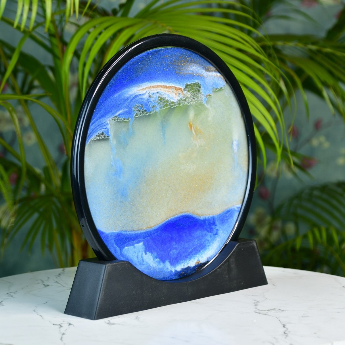 Sowpeace Circular Glass Sand Art – Elegant Moving Sand Sculpture for Trendy Home Decor & Gifts - Decor - Sowpeace - 