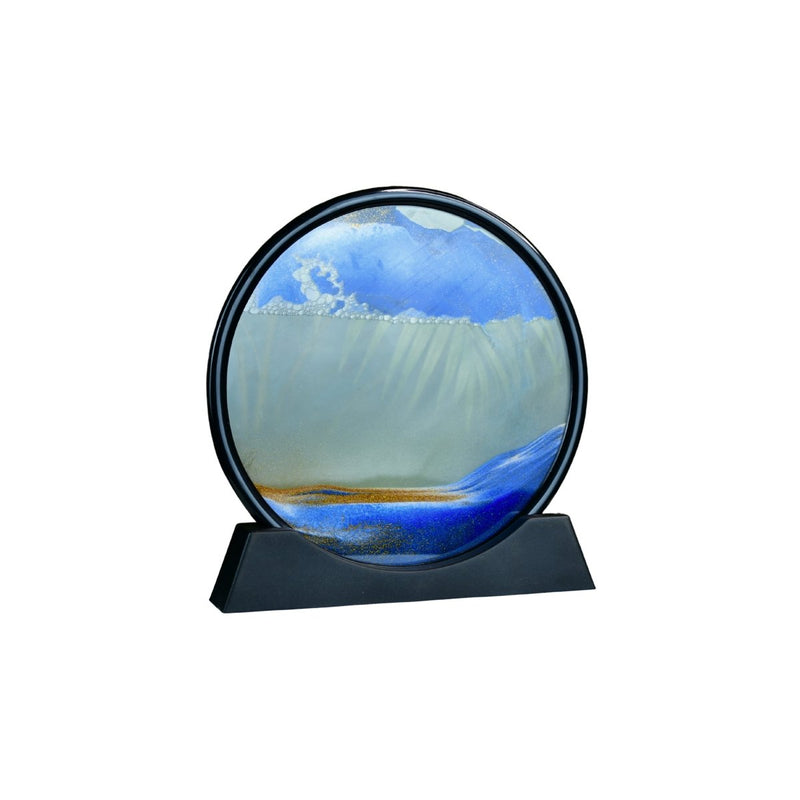 Sowpeace Circular Glass Sand Art – Elegant Moving Sand Sculpture for Trendy Home Decor & Gifts – view 7