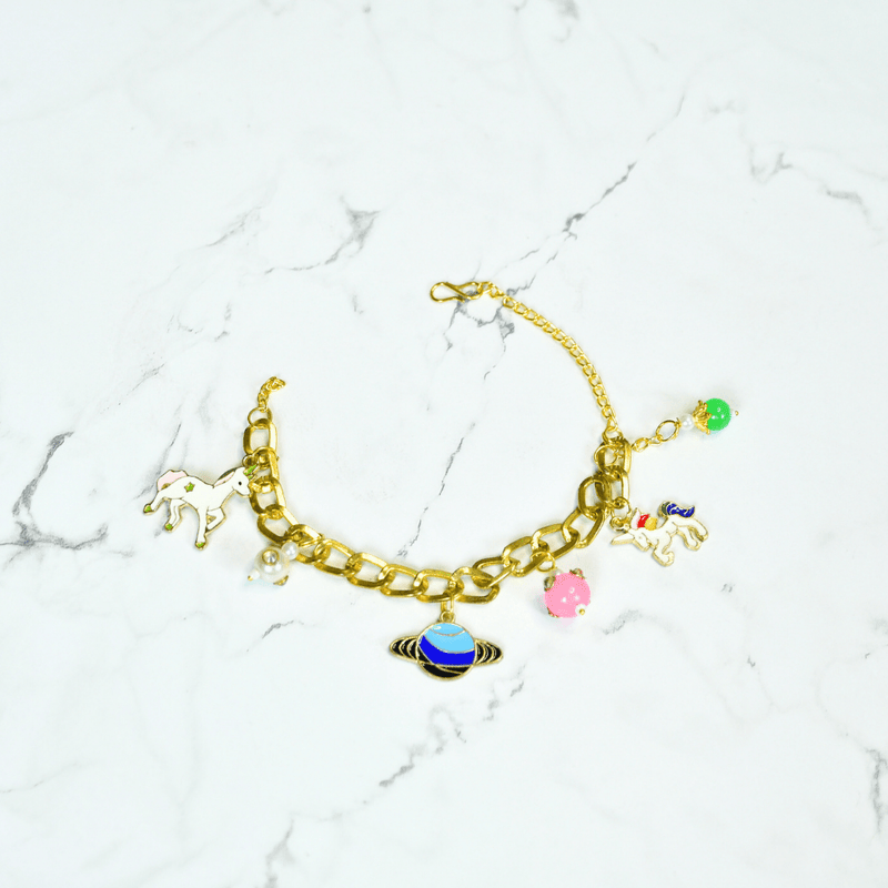 Sowpeace Cosmic Charm Bracelet | Stylish Stainless Steel One‑Size Adjustable Celestial Jewelry for Women & Men – view 1