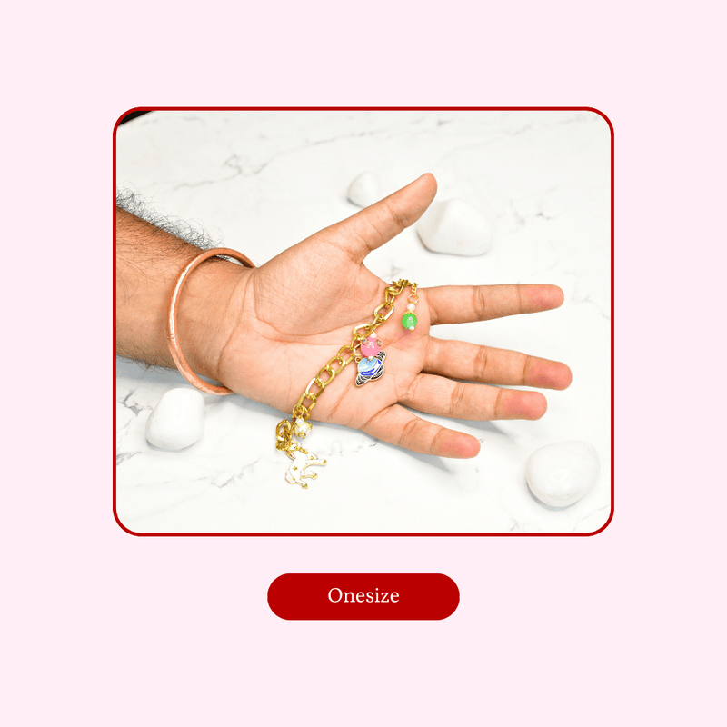Sowpeace Cosmic Charm Bracelet | Stylish Stainless Steel One‑Size Adjustable Celestial Jewelry for Women & Men – view 5