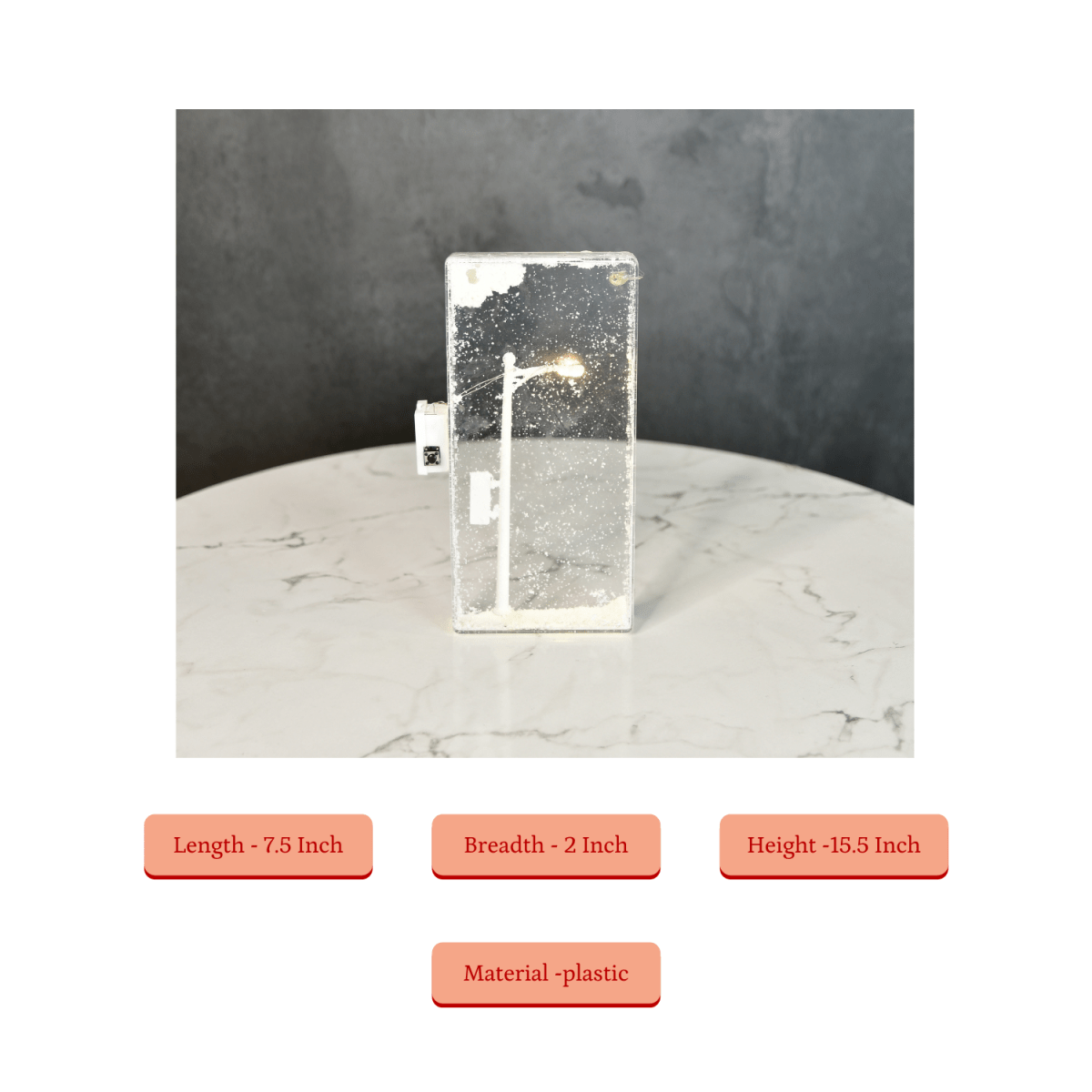 Sowpeace DIY Street Lamp Showcase Snowy Glow | Creative Winter Night Light for Home Décor & Gifting - Sowpeace - 