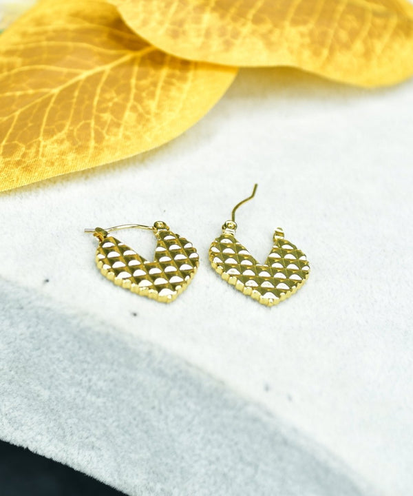 Sowpeace Ear Cut Petals Gold Stainless Steel Earrings | Elegant One‑Size Lightweight Jewelry for Women & Daily Wear — main view
