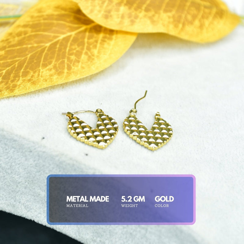 Sowpeace Ear Cut Petals Gold Stainless Steel Earrings | Elegant One‑Size Lightweight Jewelry for Women & Daily Wear – view 2