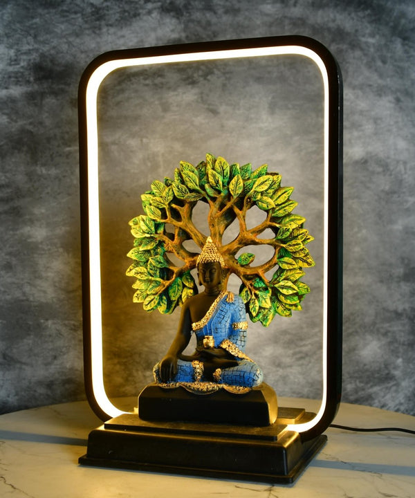 Sowpeace Enlightened Bodhi Glow Figurine | Elegant White Resin Spiritual Sculpture for Peaceful Home Décor & Gifting — image 2