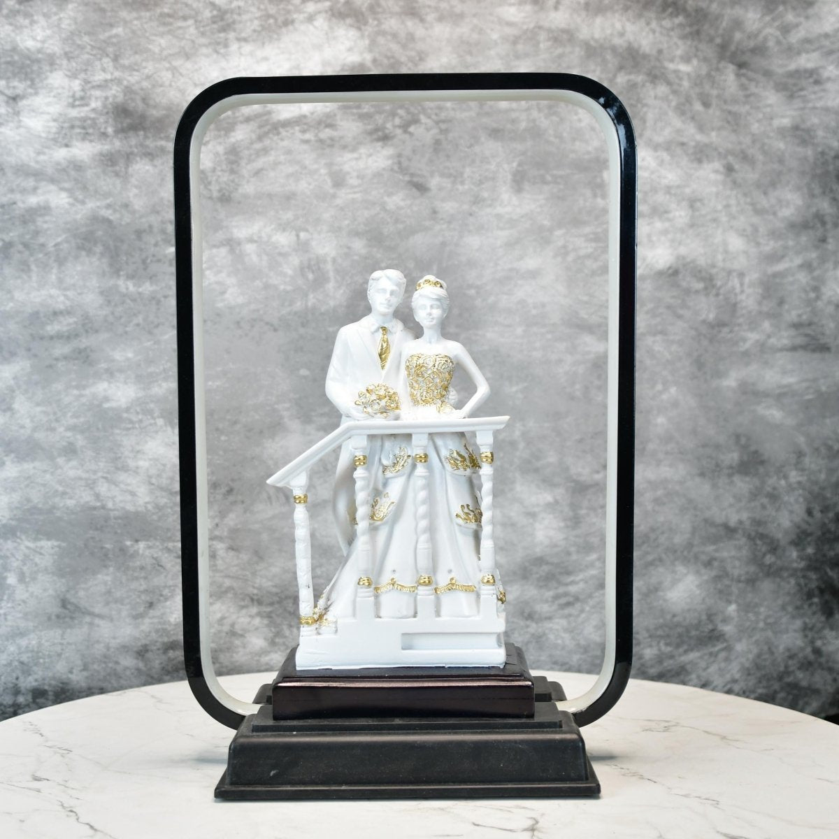 Sowpeace Eternal Bond Radiance Figurine | Elegant White Resin Decorative Sculpture for Home Décor & Gifting - Sowpeace - 