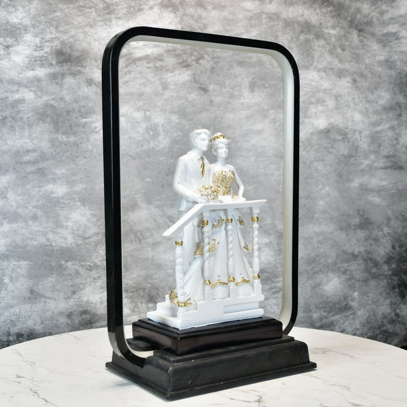 Sowpeace Eternal Bond Radiance Figurine | Elegant White Resin Decorative Sculpture for Home Décor & Gifting – view 6