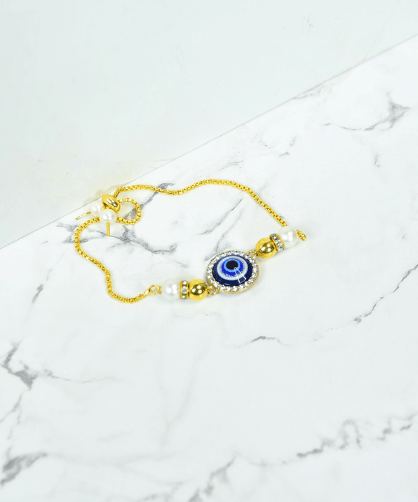 Sowpeace Evil Eye Luxe Bracelet | Stylish Stainless Steel One‑Size Adjustable Protective Jewelry for Women & Men — image 7