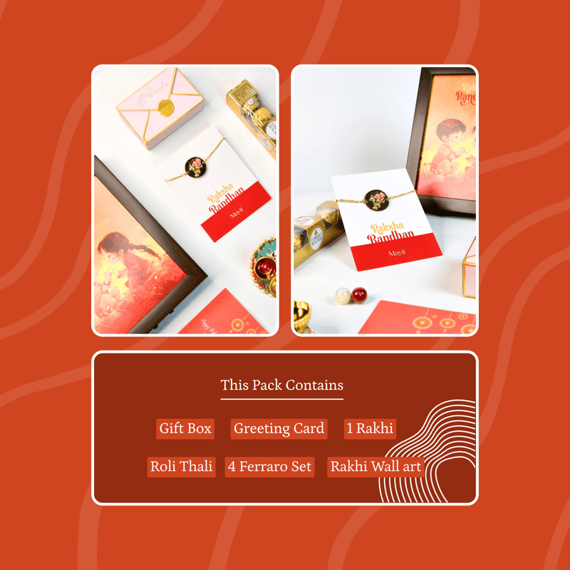 Sowpeace Exquisite Bhai Behen Rakhi Pack of 1 with Roli Chawal and Greeting card combo for Raksha Bandhan and Gifting – view 13