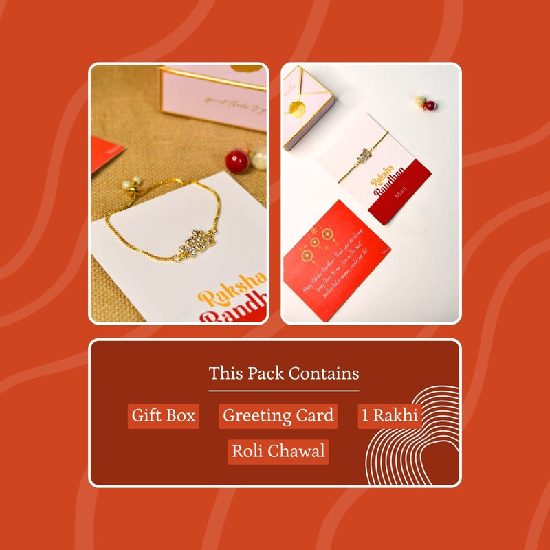 Sowpeace Exquisite BHAI Rakhi Pack of 1 with Roli Chawal and Greeting card combo for Raksha Bandhan and Gifting – view 7