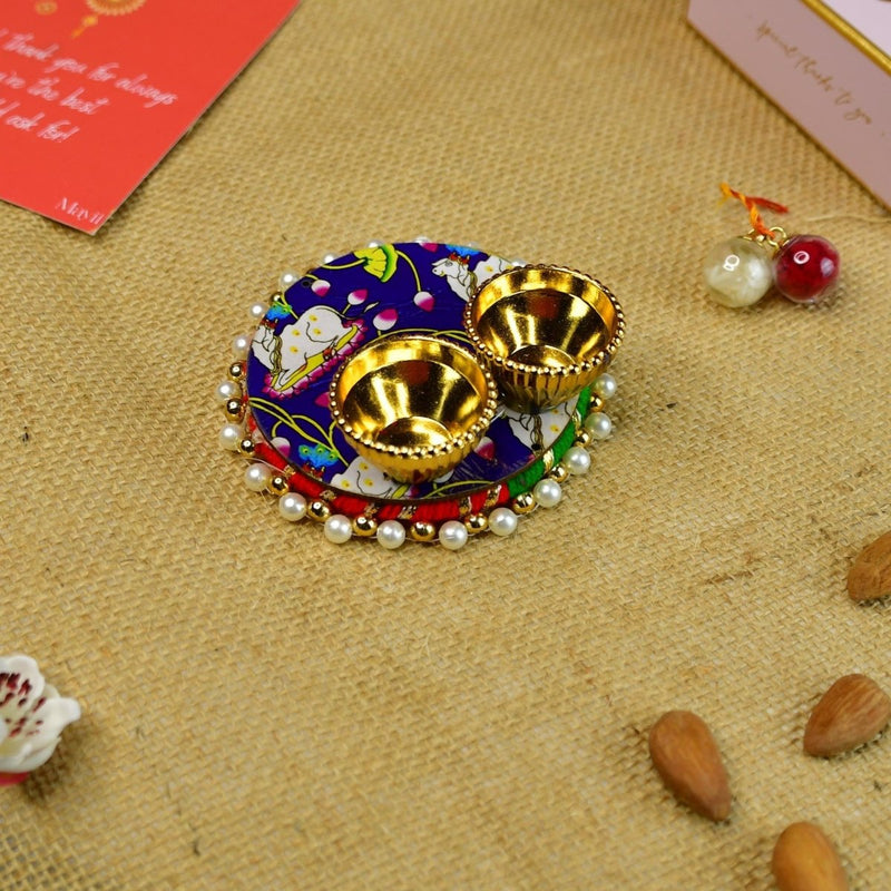 Sowpeace Exquisite BRO Rakhi Pack of 1 with Roli Chawal and Greeting card combo for Raksha Bandhan and Gifting – view 5