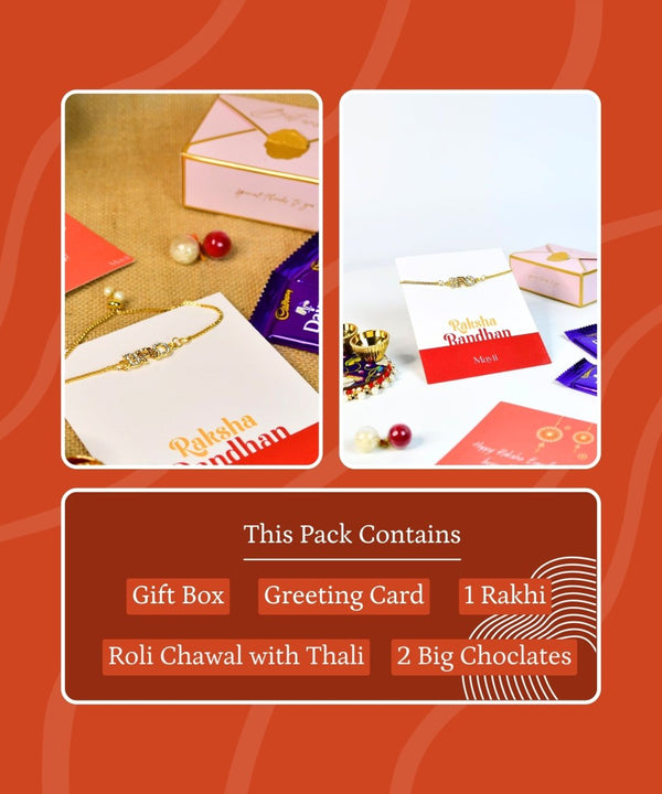 Sowpeace Exquisite BRO Rakhi Pack of 1 with Roli Chawal and Greeting card combo for Raksha Bandhan and Gifting — image 9