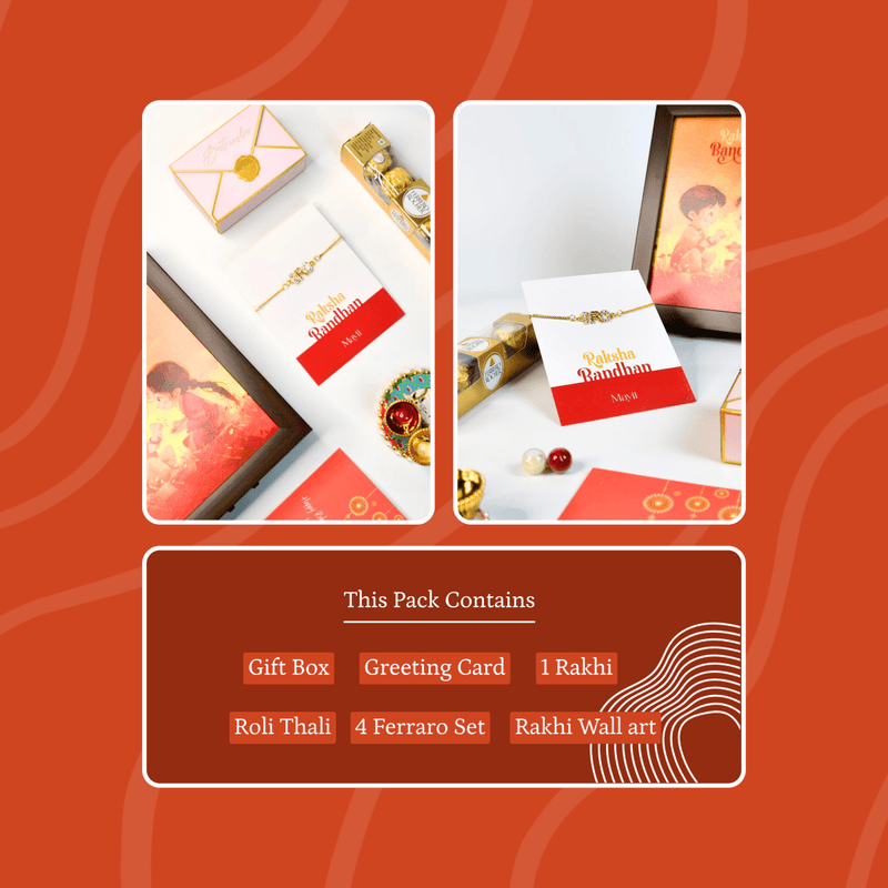 Sowpeace Exquisite BRO Rakhi Pack of 1 with Roli Chawal and Greeting card combo for Raksha Bandhan and Gifting – view 12