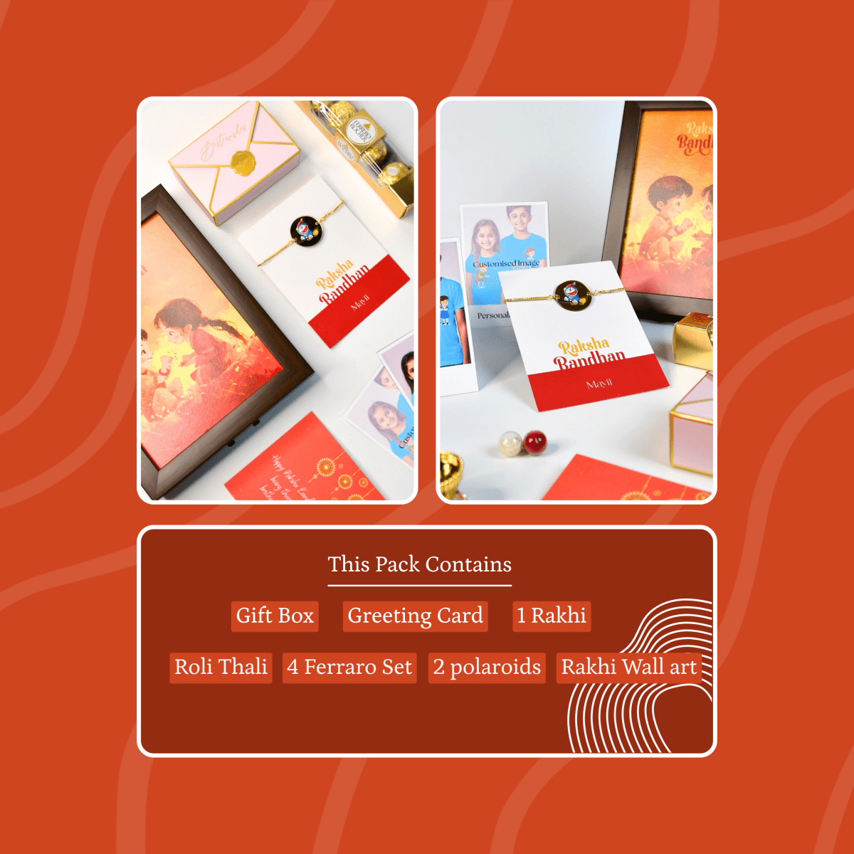 Sowpeace Exquisite Doraemon Rakhi Pack of 1 with Roli Chawal and Greeting card combo for Raksha Bandhan and Gifting - Sowpeace - 