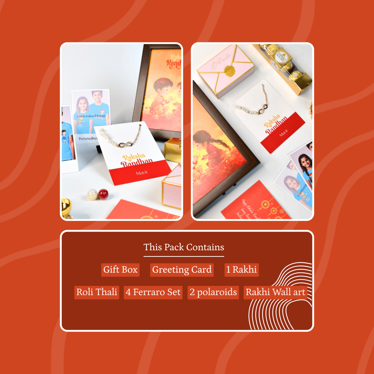 Sowpeace Exquisite Infinite Rakhi Pack of 1 with Roli Chawal and Greeting card combo for Raksha Bandhan and Gifting - Sowpeace - 