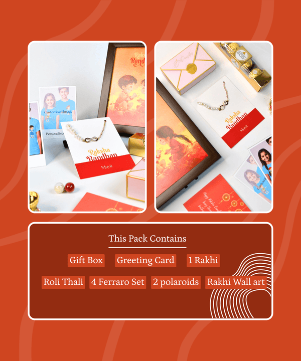 Sowpeace Exquisite Infinite Rakhi Pack of 1 with Roli Chawal and Greeting card combo for Raksha Bandhan and Gifting — image 13