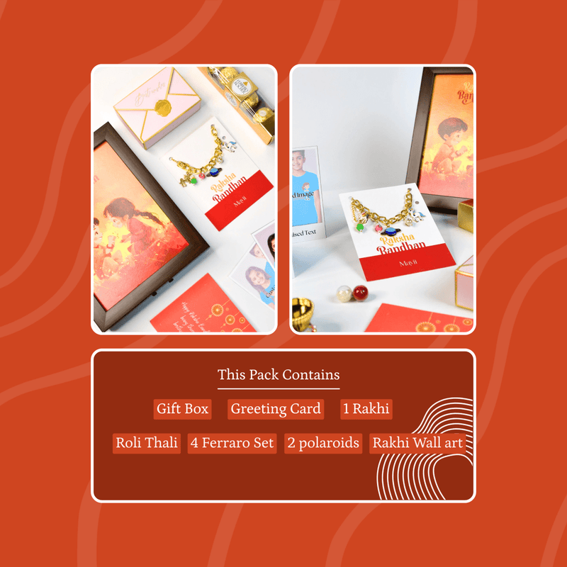 Sowpeace Exquisite Metal Abstract Rakhi Pack of 1 with Roli Chawal and Greeting card combo for Raksha Bandhan and Gifting – view 13