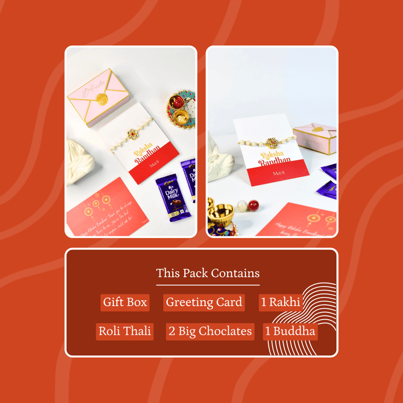 Sowpeace Exquisite Pearl Rakhi Pack of 1 with Roli Chawal and Greeting card combo for Raksha Bandhan and Gifting – view 10