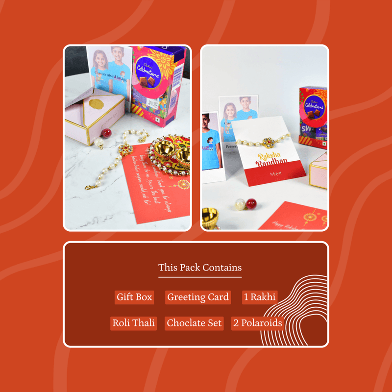 Sowpeace Exquisite Pearl Rakhi Pack of 1 with Roli Chawal and Greeting card combo for Raksha Bandhan and Gifting – view 11