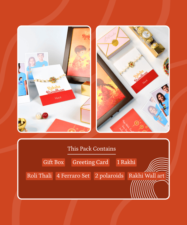 Sowpeace Exquisite Pearl Rakhi Pack of 1 with Roli Chawal and Greeting card combo for Raksha Bandhan and Gifting — image 13