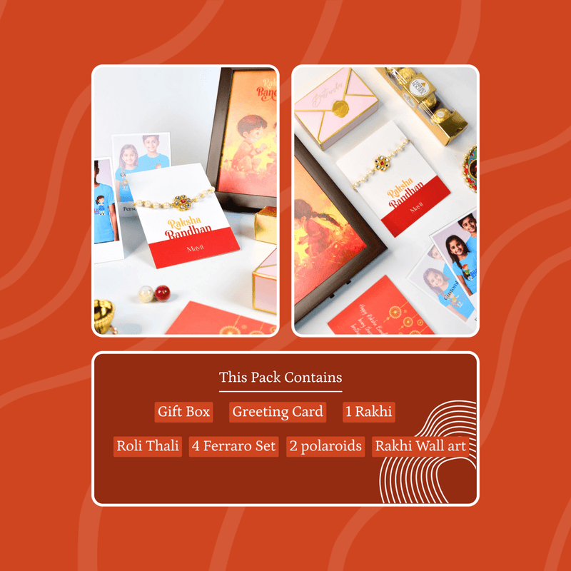 Sowpeace Exquisite Pearl Rakhi Pack of 1 with Roli Chawal and Greeting card combo for Raksha Bandhan and Gifting – view 13