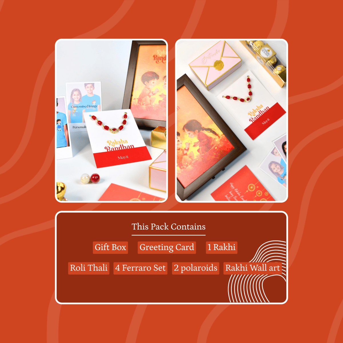 Sowpeace Exquisite Red Beads Rakhi Pack of 1 with Roli Chawal and Greeting card combo for Raksha Bandhan and Gifting - Sowpeace - 