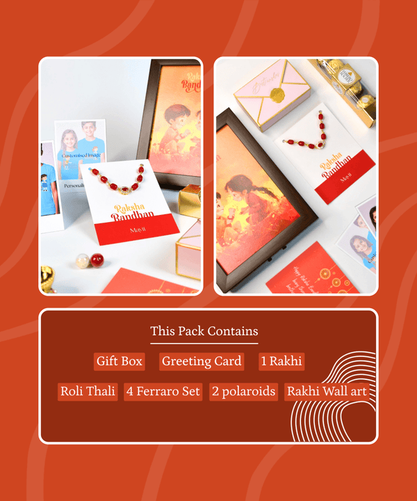 Sowpeace Exquisite Red Beads Rakhi Pack of 1 with Roli Chawal and Greeting card combo for Raksha Bandhan and Gifting — image 12