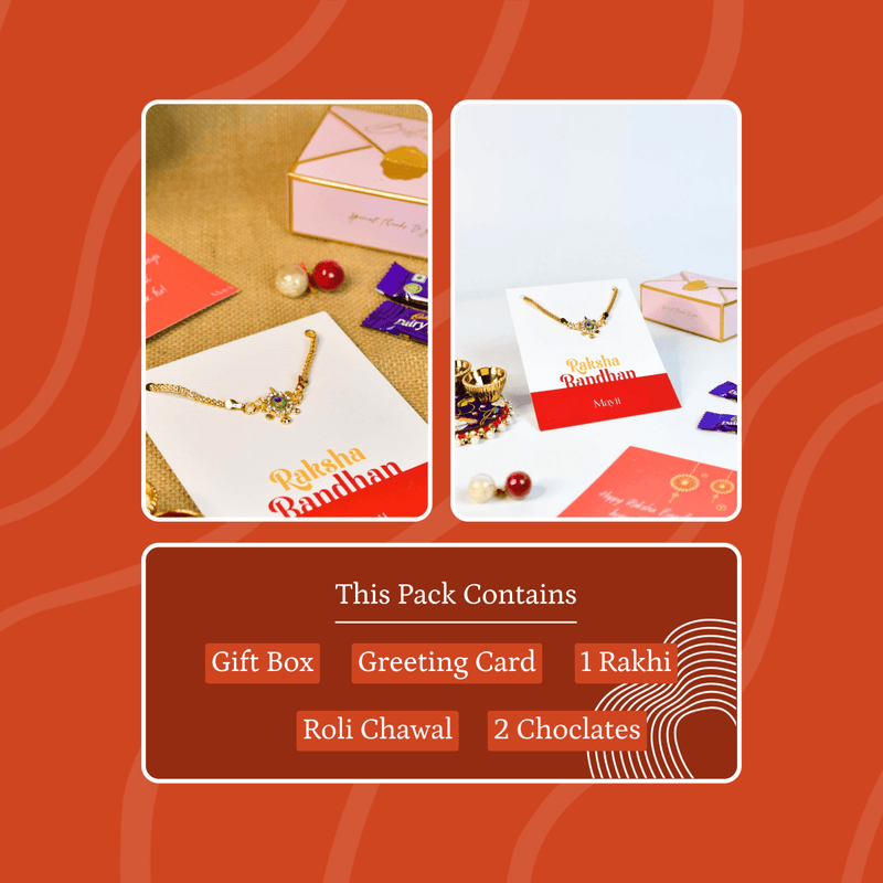 Sowpeace Exquisite Turtle Rakhi Pack of 1 with Roli Chawal and Greeting card combo for Raksha Bandhan and Gifting – view 9