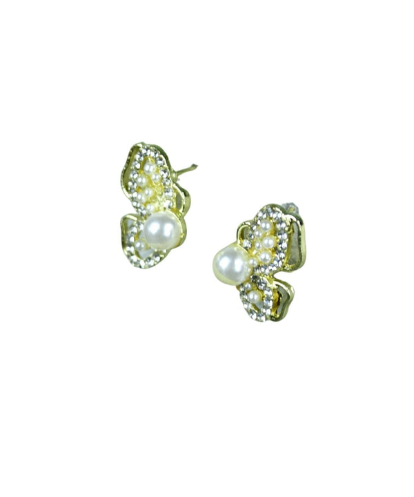 Sowpeace Floral Bead Gold Stainless Steel Earrings | Elegant One‑Size Lightweight Jewelry for Women & Daily Wear — image 6
