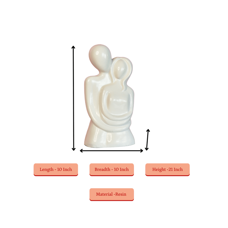 Sowpeace Forever in Love Decorative Piece | Romantic Gold & Red Home Décor Gift for Couples – view 5
