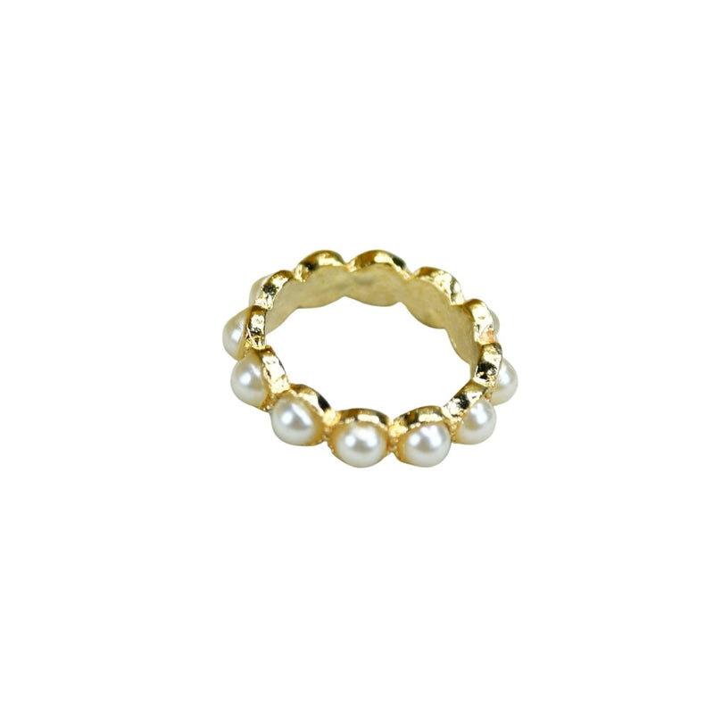 Sowpeace Gold Bead Ring Stainless Steel | Stylish One‑Size Adjustable Jewelry for Women & Men – view 5