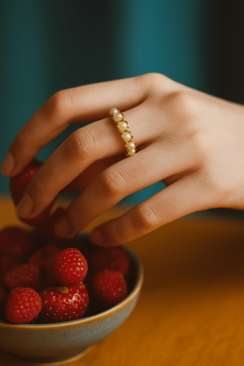 Sowpeace Gold Bead Ring Stainless Steel | Stylish One‑Size Adjustable Jewelry for Women & Men - Sowpeace - 