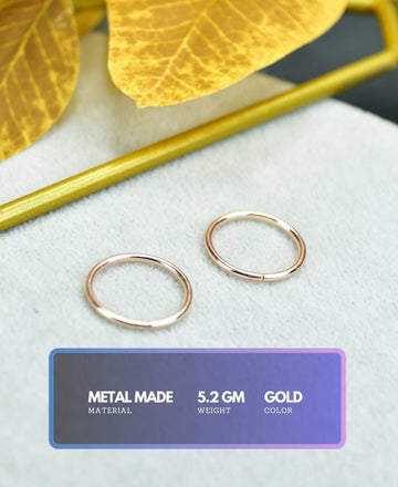 Sowpeace Gold Circle Ring Set Stainless Steel | Stylish One‑Size Adjustable Jewelry for Women & Men — alternate view