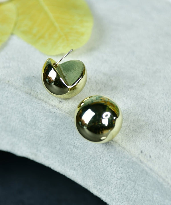 Sowpeace Golden Ball Shaped CCB Earrings | Stylish One‑Size Lightweight Jewelry for Women & Daily Wear — image 2