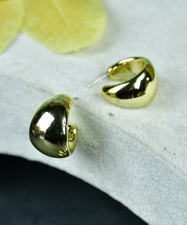 Sowpeace Golden Teardrop Crescent Flat Round CCB Earrings | Stylish One‑Size Lightweight Jewelry for Women & Daily Wear — image 2