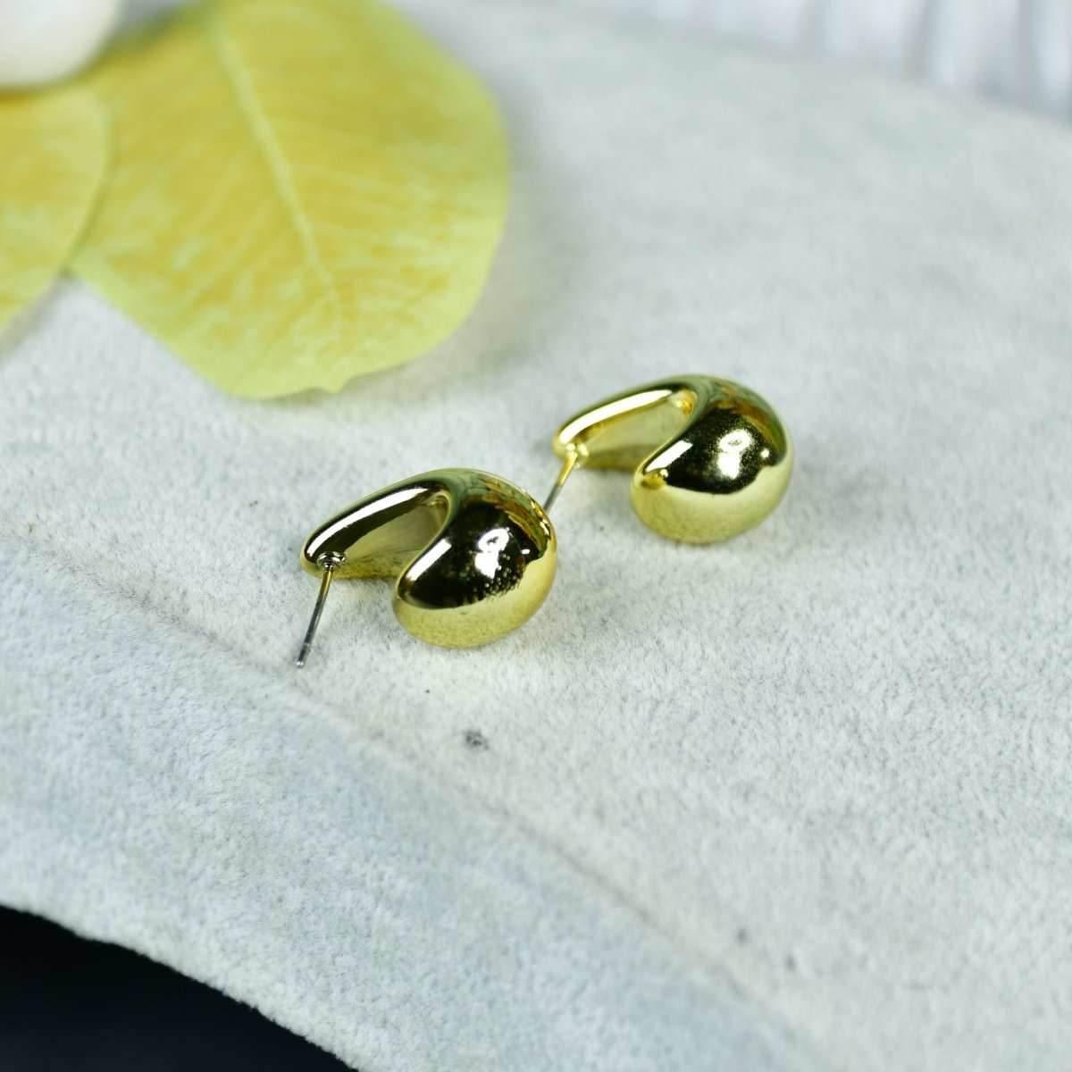 Sowpeace Golden Teardrop Crescent Round CCB Earrings | Elegant One‑Size Lightweight Jewelry for Women & Daily Wear - Sowpeace - 