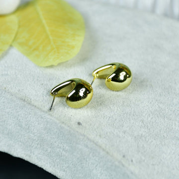 Sowpeace Golden Teardrop Crescent Round CCB Earrings | Elegant One‑Size Lightweight Jewelry for Women & Daily Wear - Sowpeace - 