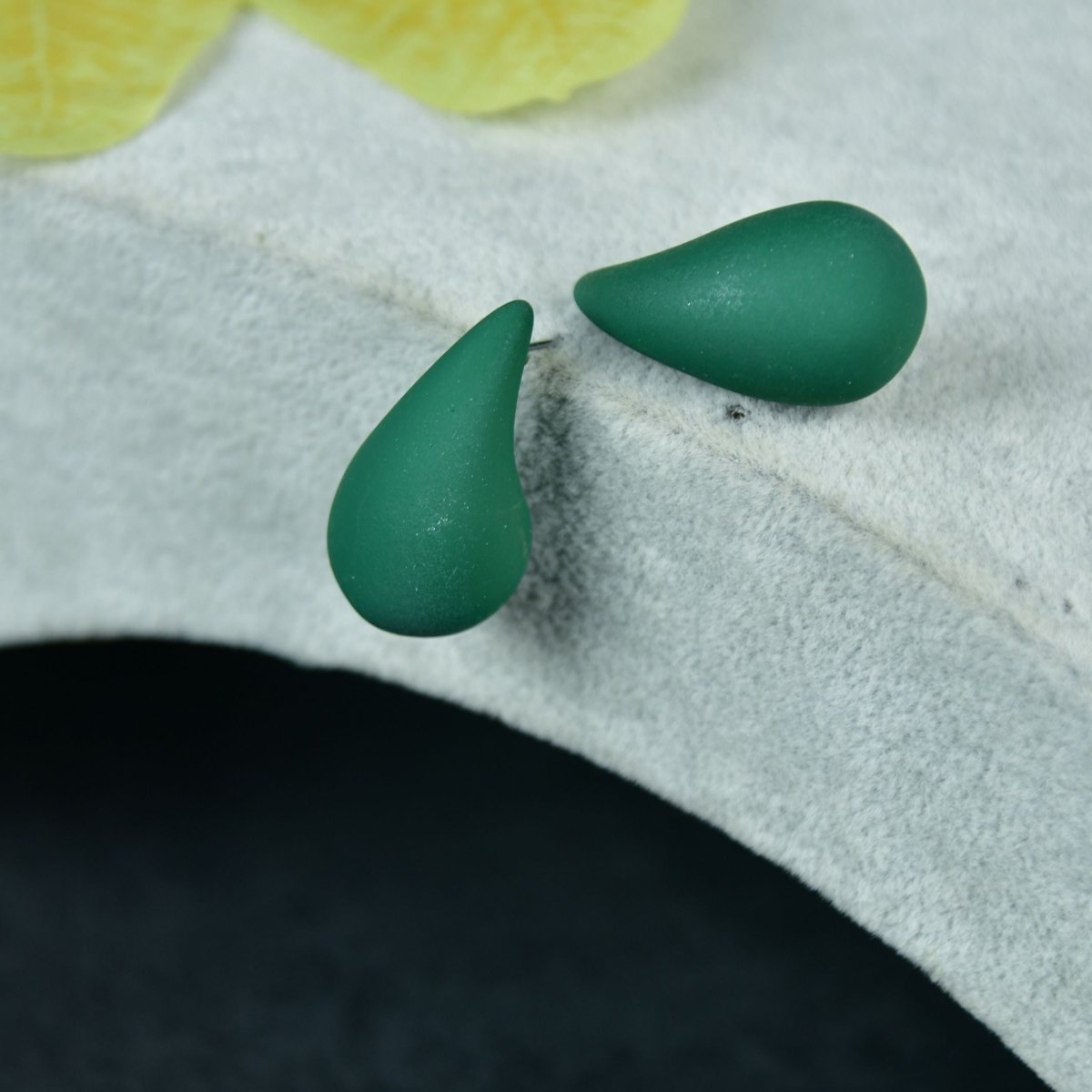 Sowpeace Green Teardrop CCB Earrings | Elegant One‑Size Lightweight Jewelry for Women & Daily Wear - Sowpeace - 