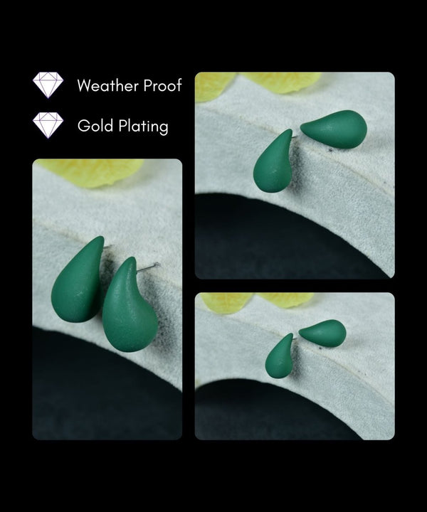 Sowpeace Green Teardrop CCB Earrings | Elegant One‑Size Lightweight Jewelry for Women & Daily Wear — image 4