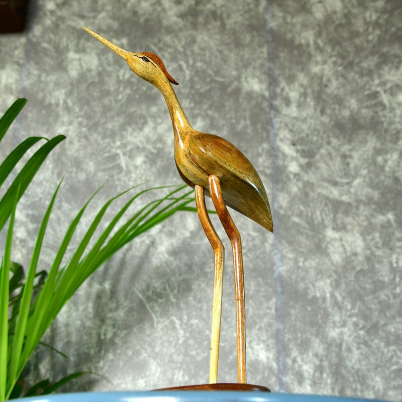Sowpeace Hand-Carved Flamingo: Tropical Elegance on Your Tabletop – view 2