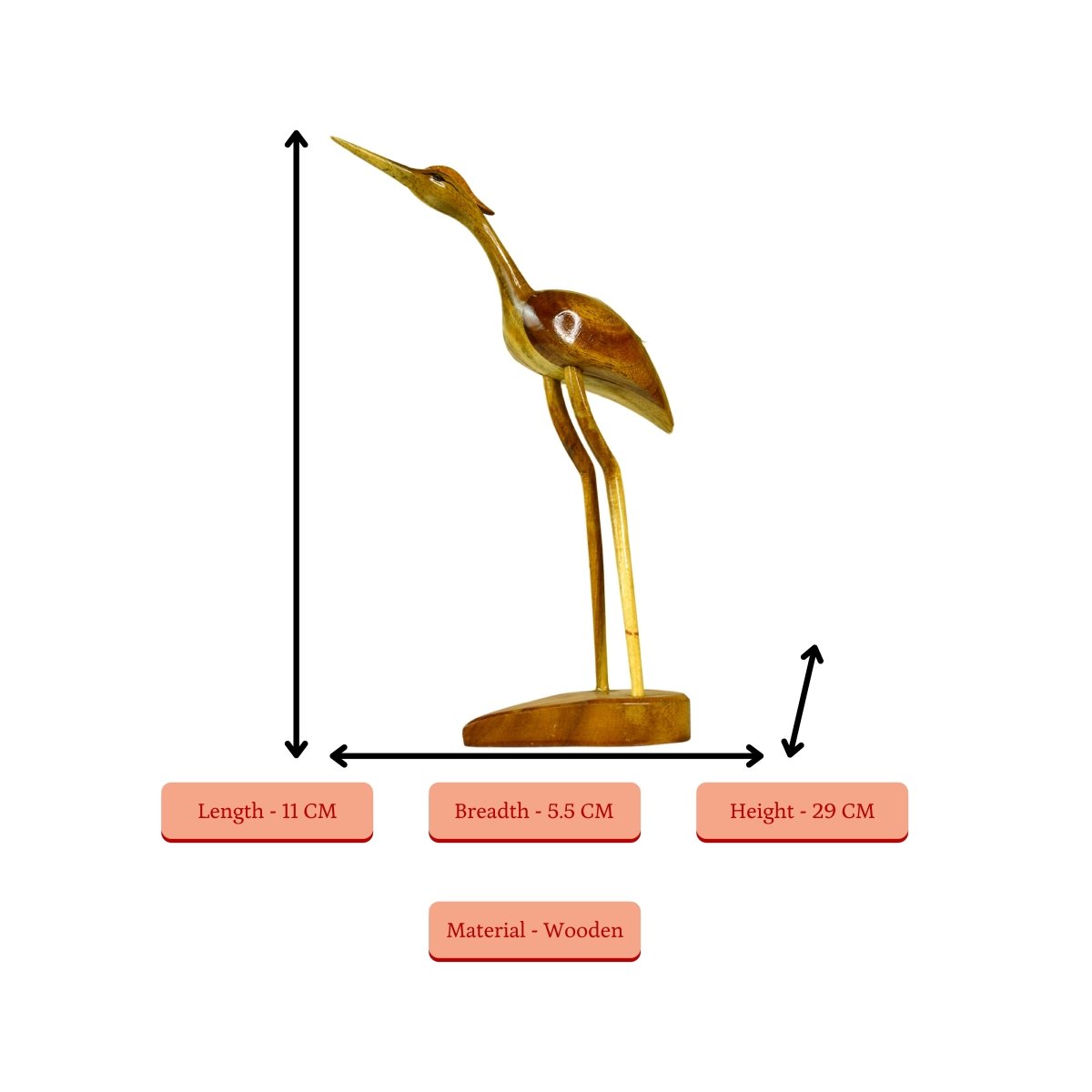 Sowpeace Hand - Carved Flamingo: Tropical Elegance on Your Tabletop - Tabletop - Sowpeace - Animal - New Arrivals