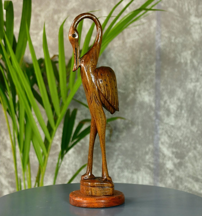 Sowpeace Hand-Carved Flamingo: Tropical Elegance on Your Tabletop – view 6