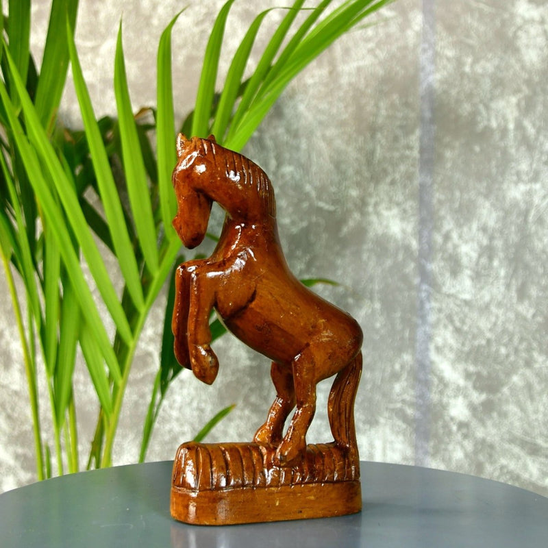 Sowpeace Hand-carved Wooden Horse: Gallop into Decor – view 1