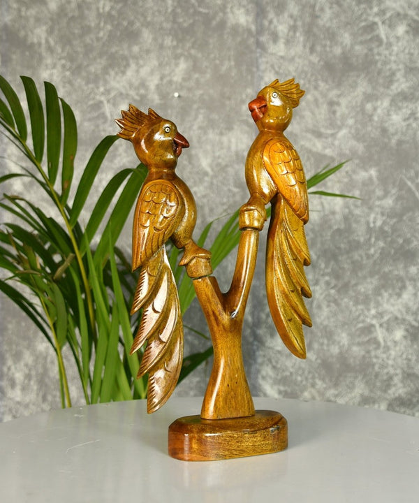 Sowpeace Hand Carved Wooden Parrot Set — image 5