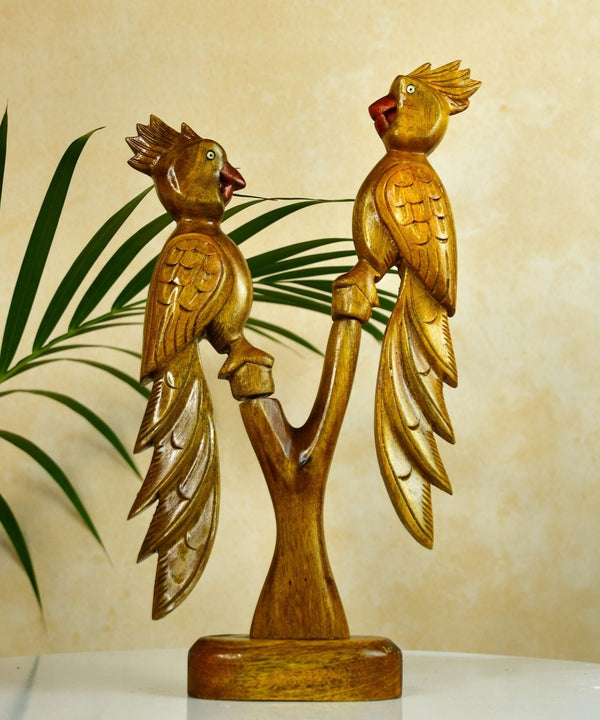 Sowpeace Hand Carved Wooden Parrot Set — image 6