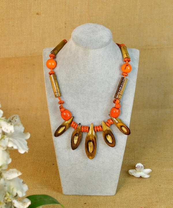 Sowpeace Handcrafted Bamboo Slice Necklace: Traditional Elegance Redefined — image 2