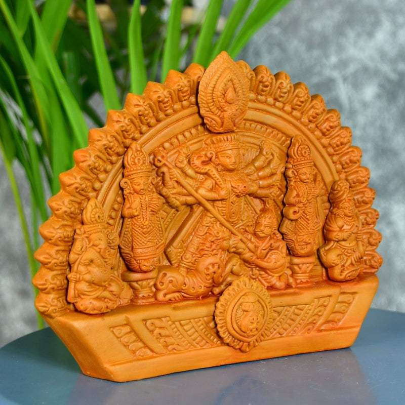Sowpeace Handmade Terracotta Durga: Artisan Tabletop Decor – view 2