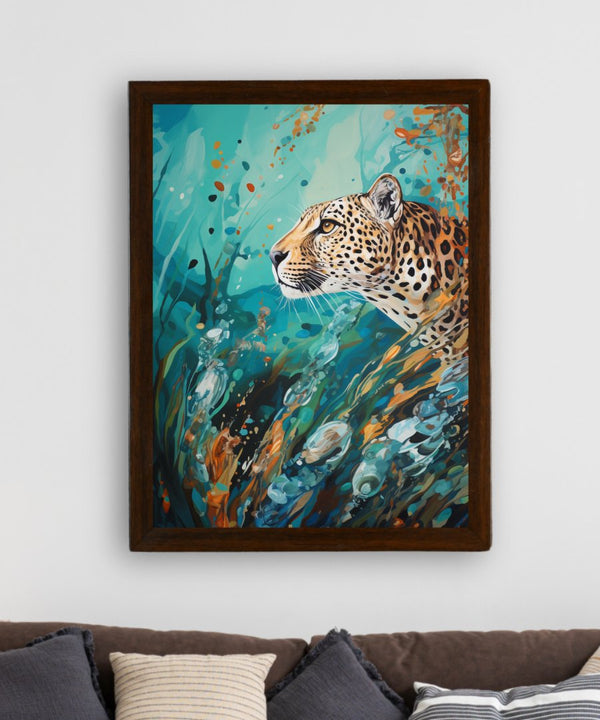 Sowpeace Harmony: Find Your Handcrafted Abstract Leopard – Premium Indian-Inspired Canvas Art for Stylish Home Interiors — image 3