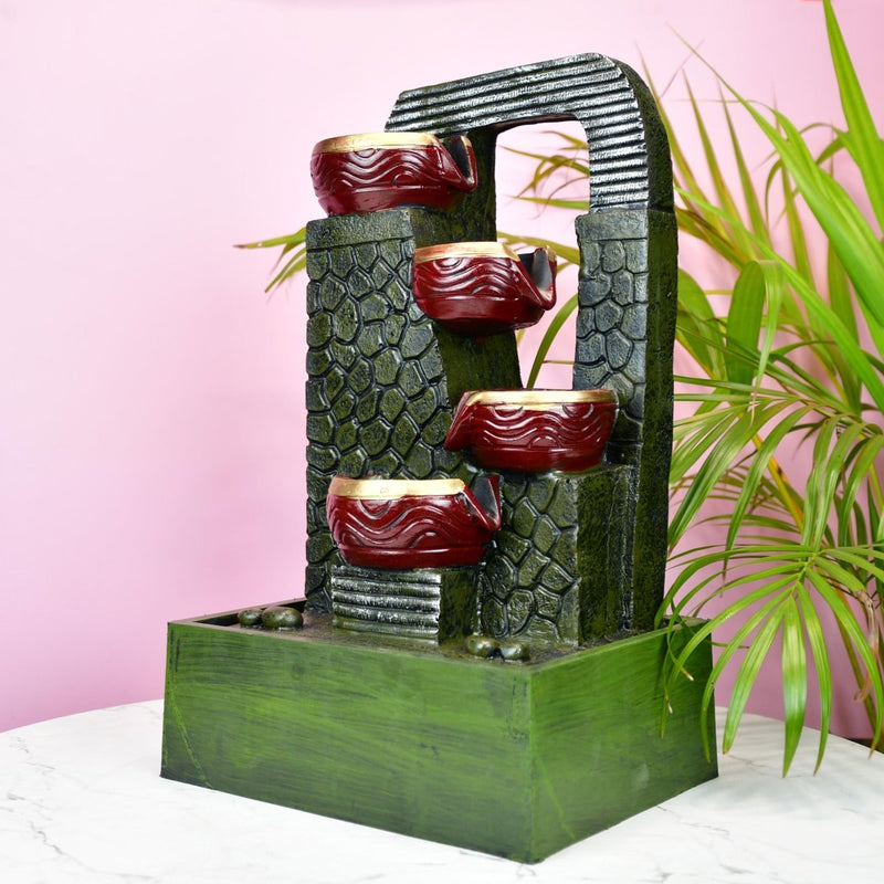 Sowpeace Harmony Veil Cascading Waterfall | Elegant Indoor Resin Fountain for Relaxing Home Décor & Gifting – view 7